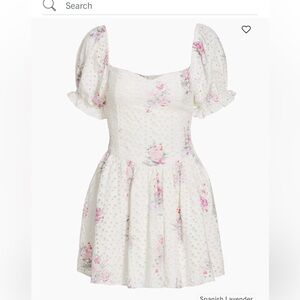 NWTags LOVESHACKFANCY ALTIMA Mini Dress in Spanish Lavender size Small